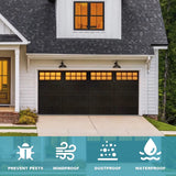 Garage Door Weather Seal - Bottom Seal Bead Type - Grey Vinyl (16') Earthtec