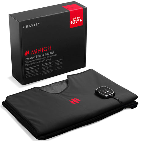MiHIGH Portable Infrared Sauna Blanket - Indoor Personal Sauna for Home Supports Blood Flow & Circulation - Waterproof One-Person Sauna for Exercise Recovery, Detoxification, & General Wellbeing MiHIGH