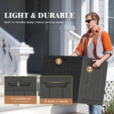 Treillage Tale Outdoor Storage Deck Box, 45 Gallon Outside Storage Box Waterproof Deck Box, Lockable Patio Storage Box UV-Resistant for Garden Furniture, Black Treillage Tale