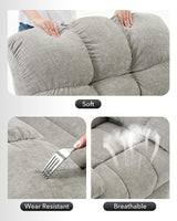 Oversized Swivel Rocker Recliner Chair for Adult,360°Swivel Rock Recliner,Extra Wide Manual Recliners,Chenille Upholstery Overstuffed Soft Rocking Sofa Chair,Grey Loumernhant