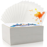 Fyess 120Pcs 100% Rag Cotton White Watercolor Paper Cold Press Paper Bulk Watercolor Drawing Student Artist for Kids,5 x 7 inch Fyess
