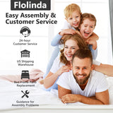 Flolinda Queen Size Platform Bed Frame with Velvet Upholstered Headboard and Wooden Slats Support, Fully Upholstered Mattress Foundation/No Box Spring Needed/Easy Assembly, Beige Flolinda