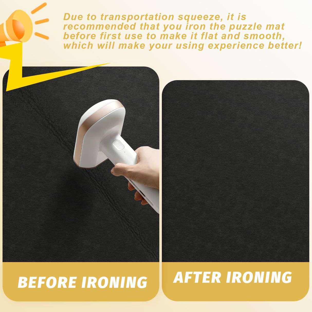 EWOID Jigsaw Puzzle Mat Roll Up Fits 1500 1000 500 Pieces Puzzles, Jigsaw Felt Mat with 6 Sorting Trays & Storage Bag & Pump, Portable Non Slip Jigsaw Puzzle Saver for Adult Kid EWOID