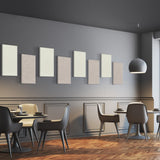 UMIACOUSTICS 4 PCS Acoustic Panels, 2“ Thick 23.6" x 11.8" Fiberglass Sound Wall Panels, Self-adhesive Sound Absorbing Panels for Home Studios, Office, Theater. Light Camel UMIACOUSTICS