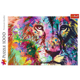 Trefl Colorful Lion 1000 Piece Jigsaw Puzzle Red 27"x19" Print, DIY Puzzle, Creative Fun, Classic Puzzle for Adults and Children from 12 Years Old Trefl