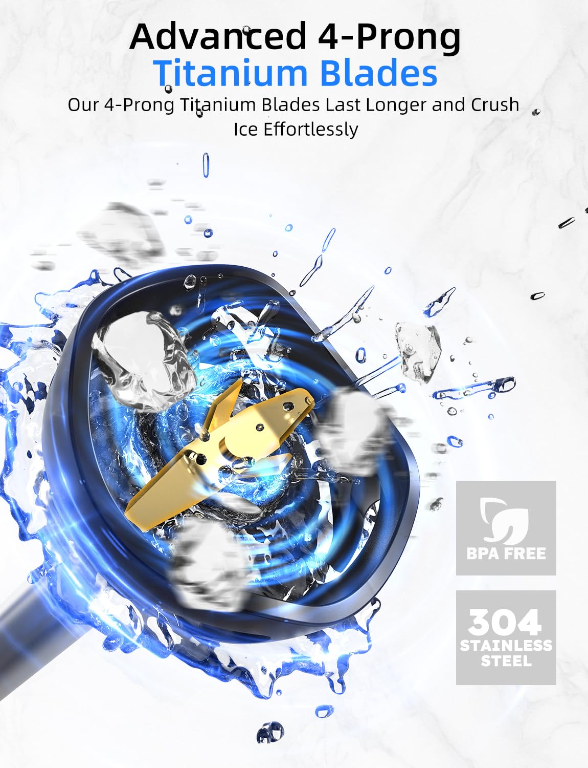 Immersion Blender, Heavy Duty Copper Motor, Stainless Steel Smart Stick with Egg Beaters, Potato Masher, Chopper/Food Processor Potane