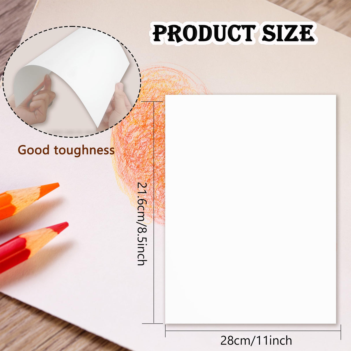 Augacage 120 Sheets 100% Cotton Watercolor Paper Bulk, 8.5" x 11" 140lb/300 GSM Cold Press Water Color Paper White Paint Paper Suitable for Kids Adult Watercolor Drawing Augacage
