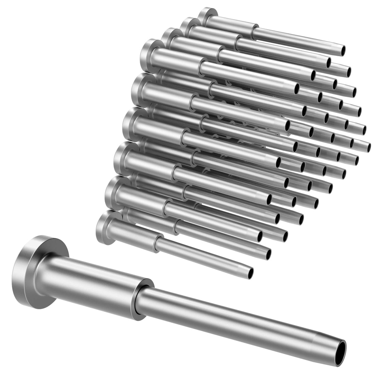 BLIKA 40 Pack Invisible Cable Railing Kit, T316 Stainless Steel 1/8" Invisible Receiver and Swage Stud End for Cable Railing, Swage Tensioner 1/8" for Wood/Metal Post, Cable Railing Hardware BLIKA