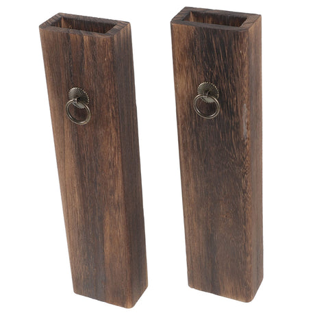 Hoement Wooden vase Dried Pampas Holder Wall Pocket vase Wood Wall Hanging Planter Wall Wood vase Wall Mount Wood vase Indoor Wall Planter Household Hanging Flower Basket Pine Wood Hoement