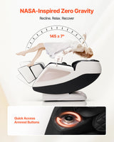 VEVOR Full Body Massage Chair, 3D Zero Gravity Recliner with SL Track, 18 Auto Modes, Heat, Foot Rollers, Armrest Control, LCD Display, 36 Airbags, Retractable Footrest VEVOR