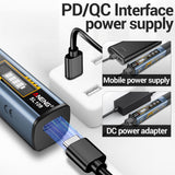 Soldering Iron Kit, Portable Soldering Iron 2in1 Usb soldering gun with LED Digital Adjustable Temperature 212-842℉ 75W 3S Fast Heating Auto-Sleep Mode for Electronics Repair DIY (SL109) ANENG