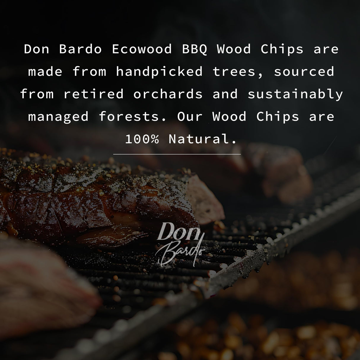 Don Bardo - Wood Smoker Chips - Apple, Cherry, Mesquite, Hickory & Oak Wood Chip for Smokers, Can be Use on Gas, Charcoal Grill, Smoke Wood Chips for Grilling, BBQ & Camping. 1.2 LB Bags (Oak) Don Bardo
