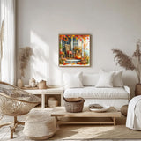 xcemhil Thanksgiving Paint by Numbers Kit for Adults, Thanksgiving Painting by Numbers, Adult Paint by Number Kits Suitable for Gifts and Interior Decor 16x16 Inch xcemhil