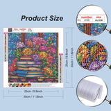 Stalente Diamond Painting Kits for Adults, 5D DIY Diamond Art Kits for Beginners Round Full Drill Diamond Painting for Home Wall Decoration Gift 12×12inch, Stained Glass Book Flower Stalente