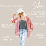 Lion Brand Yarn (1 Skein) Coboo Yarn, Terracotta, 696 Foot (Pack of 1) Lion Brand Yarn