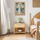 Lxmsja Our Lady of The Starry Sea Diamond Art Kits for Adults, Ocean Diamond Painting Kits for Beginners, 5D DIY Full Drill Gem Art Crafts for Adults, Home Wall Decor 12x16 inch Lxmsja