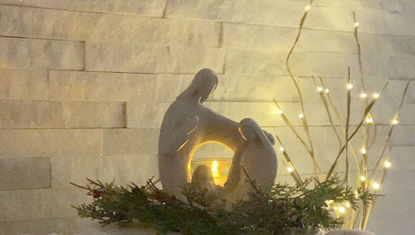 Loving Memories Small Wreath Mini Wreath Realistic Cedar with Pine Cones 12 Inch Indoor Candle Ring Loving Memories