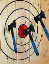 JXE JXO Throwing Axes and Tomahawks Set 6Pack, Double Bite Hawks, Design for Throwing Recreation and Fun JXE JXO