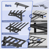Jusgym 2-Pack 1x4ft Heavy Duty Garage Shelving, 1' x 4' Garage Wall Shelving Wall Mounted (2pack-1x4ft) Jusgym
