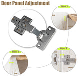 BVIUNTWO Farmhouse Buffet Cabinet with Storage, 63" Metal Base Console Table with Adjustable Shelves & 4 Doors, Antique White Sideboard for Kitchen, Dining Room, Living Room BVIUNTWO