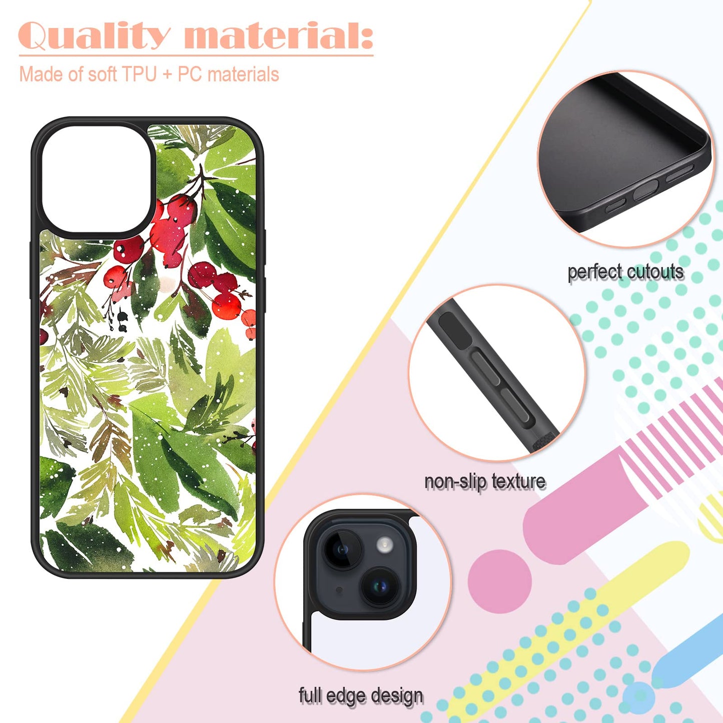 Frienda 15 Pieces Sublimation Blanks Phone Bulk Cover Protective Anti-Scratch Soft Shockproof Slim Covers Compatible with Apple iPhone, 3 Models (Black, Compatible with iPhone 14, 14 Pro, 14 Pro Max)