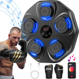 TGLLM Music Boxing Machine, Interactive Punching Trainer with Boxing Gloves, Large Size Wall Mounted Electronic Boxing Target for Adults Kids, 9 Modes & 9 Speeds TGLLM