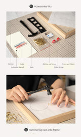 RM Studio DIY String Art Kit with Accessories and Frame for Kids Students Adults Beginners Home Wall Decorations Unique Gift (Cactus) RM Studio