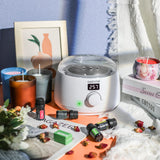 SAEUYVB Wax Melter for Candle Making,Candle Melting Pot,Candle Wax Melter,Multifunctional Wax Melting Tool with LED Temperature Display （White） SAEUYVB