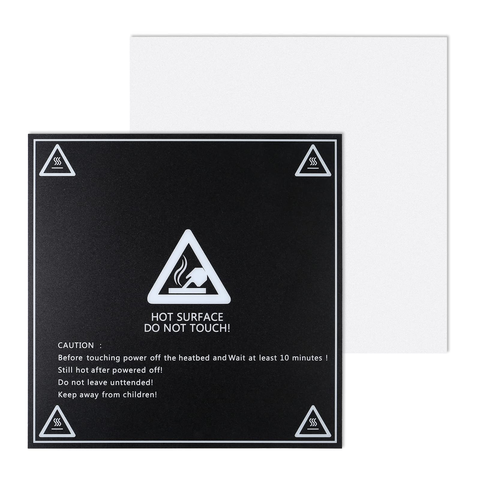 4pcs 11.8×11.8inch (300×300mm) Heated Bed Sticker Printing Build Sheets Plate Tape Platform Sticker 3D Printing Build Surface Sheets for Creality CR-10S /CR-10 PLA PETG Filament FDM 3D Printe - WoodArtSupply