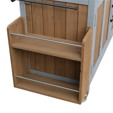 Foldable Outdoor Kitchen Island Patio Mobile Kitchen Cart HouseOfZazla