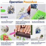 Koikify Diamond Painting Kits Hanging Pendant, Flower & Dragonfly Crystal Diamond Art Hanging Sign, Double-Sided Pattern Craft Ornament for Home Decoration and Gift Koikify