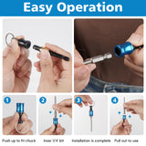 12PCS Bit Holders 1/4 Socket, Hex Shank Screwdriver Bit Holder for Impact Driver Drill Bit Keychain Extension Bar Quick Release Easy Change, Screwdriver Bit Holders for Tools & Home Improvement Gift FACAINCXS