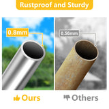 Large Chicken Coop Metal Chicken Runs for Yard with Cover Outdoor Pet Pens Poultry Cage Duck Rabbit House Backyard Use (13'Lx10'Wx6.6'H) HEASON