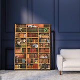 RECHIATO Jigsaw Puzzles for Adults,Jigsaw Puzzles 1000 Piece for Adults,Cat Jigsaw Puzzles for Adults 1000 Pieces and up, for Family Members and Friends, for Women&Mon, Library RECHIATO