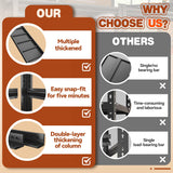 BEESTMUEBLE Metal Book Shelf, Industrial Bookcase, 5 Tiers Adjustable Shelving Unit and Storage, Heavy Duty Sturdy Bookshelf for Living Room, Bedroom BEESTMUEBLE