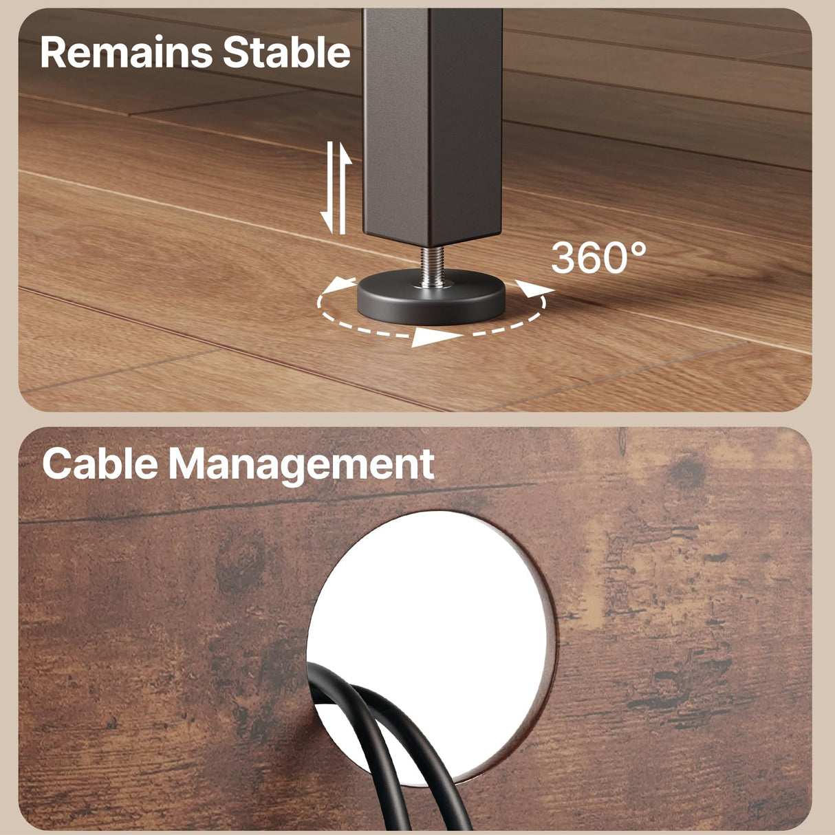 Gizoon TV Stand for TV up to 65 Inch with Open Shelves, 3-Tier Gaming Entertainment Center for PS5, Wooden TV Console Table Modern for Living Room Game Room, Rustic Brown Gizoon