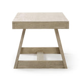 Plank+Beam Classic Rectangular Coffee Table, 48 Inch Farmhouse Coffee Table, Mini Center Tables for Small Spaces, Small Living Space Tea Table, Seashell Wirebrush Plank+Beam