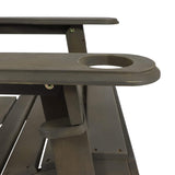 Christopher Knight Home Cheryl Outdoor Acacia Wood Folding Adirondack Chair, Gray Christopher Knight Home