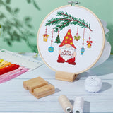 OLYCRAFT 4Pcs Embroidery Hoop Wooden Base Embroider Hoop Base 2.1x3.1 Inch Embroidery Hoop Easels Rectangle Embroidery Display Stand Cross Stitch Hoop Accessories Decor OLYCRAFT