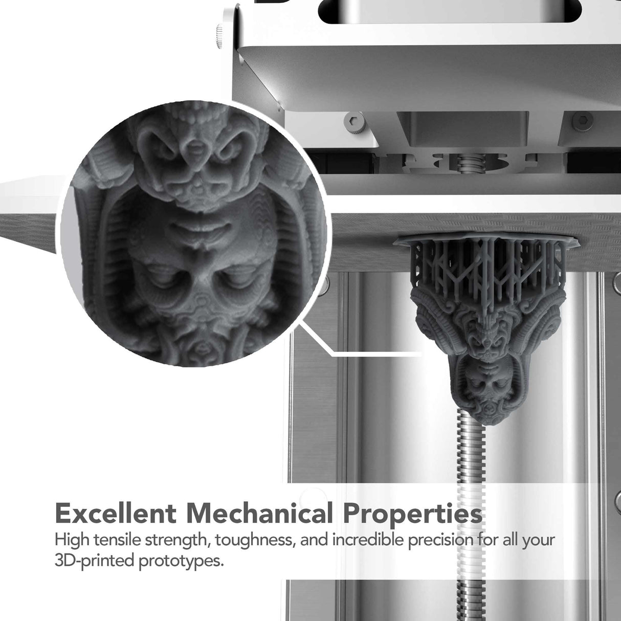 phrozen Ultra-High Temp 3D Printer Resin [TR300], Functional Resin HDT160 °C 405nm DLP LCD UV-Curing Photopolymer Resin for Prototyping, Ducting, Molding, High Precision Printing (1KG) phrozen