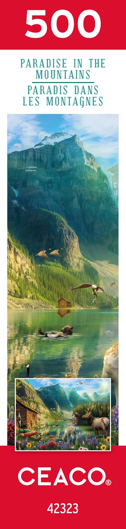 Ceaco - Paradise in The Mountains - 500 Piece Jigsaw Puzzle Ceaco