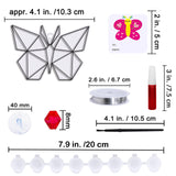 Winlyn 27 Sets Butterfly Suncatchers Ornaments Decorations DIY Window Paint Art Craft Kits Rainbow Sun Catchers Painting Kit for Kids Spring Summer Camping Classroom Party Activities Art Project Winlyn