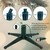 VINCONLIDY Rotating Christmas Tree Stand with Remote Control, Musical 360 Degree Spinning Christmas Tree Stand for Up to 9ft 120lb Artificial Tree VINCONLIDY