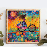 AIBOERL Diamond Art Kits for Adults,Abstract Girl Diamond Painting Kits for Beginner Round 5D Full Drill Diamond Dots Crafts for Home Wall Decor Gifts 12x12Inch AIBOERL
