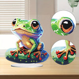 ARTopet DIY Diamond Desktop Ornament Special Shaped Crystal Frog Diamond Art Painting Tabletop Ornaments Single Sided Diamond Home Decor ARTopet