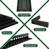 Rufokisa 48" W Garage Shelving Heavy Duty，2000LBS Loads Adjustable Garage Storage Shelves, 4-Tier Metal Shelving Units and Storage Racks Heavy Duty, 48”W x 16”D x 72”H，Black Rufokisa