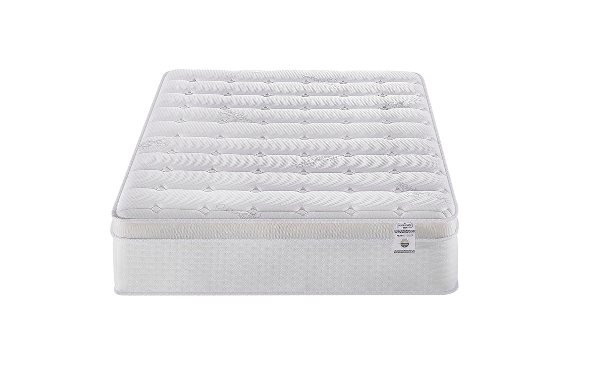 Full Size Mattress - 14 Inch Cool Memory Foam & Spring Hybrid Mattress with Breathable Cover - Comfort Plush Euro Pillow Top - Rolled in a Box - Oliver & Smith OLIVER & SMITH SINCE 1921