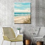 Seaside Beach Paint by Numbers Kits 16x20 inch Canvas DIY Oil Painting for Kids, Students, Adults Beginner with Brushes and Acrylic Pigment Beach Scenery Landscape Decor Photo Gift(without Frame) Tucocoo