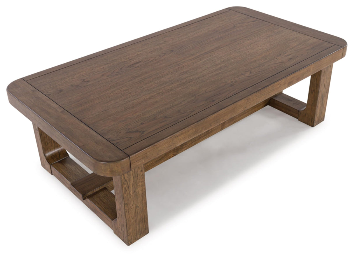 Signature Design by Ashley Cabalynn Traditional Farmhouse Coffee Table, Brown Signature Design by Ashley