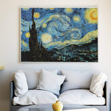 3000 Piece Jigsaw Puzzle, The Starry Night by Van Gogh Jigsaw Puzzles for Adult Reduced Pressure Toy Gift - Learning and Education Toys Gift for Adult Puzzles(45.3 x 32.3 inch) wifreo